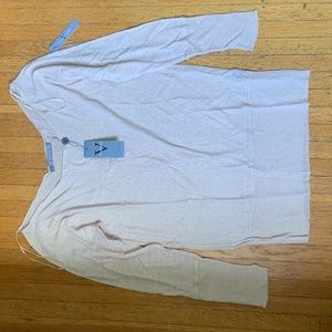 Brand new Vertigo sheer cream sweater Medium